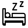 Sleeping in Bed icon