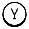 Eingekreistes Y icon