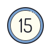 15 eingekreist icon