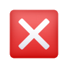 バツマークボタンの絵文字 icon