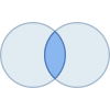 Mengendiagramm Schnittmenge icon