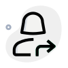 Moving in direction east direction arrow layout icon