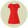 Vestido modelado icon