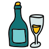 Champagne Bottle icon