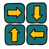 Направления в четыре стороны icon