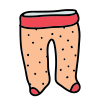 红色儿童紧身裤 icon