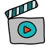 Clapperboard icon