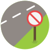Falsche Richtung Straßenschild Pfeile icon