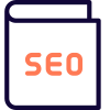 Book or guide on seo reserach program icon