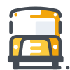 Традиционный школьный автобус icon