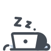 Dormir sobre la computadora icon