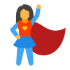 Superheld weiblich icon