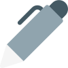 Writing office pen isolated on a white background icon