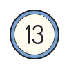 13 cercles icon
