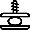 Hydraulic press force representation of Science and Technology icon