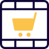 Sales and Marketing video with shopping cart icon