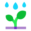 Planta bajo la lluvia icon