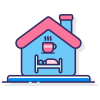 Bed And Breakfast icon