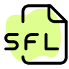 SFL file extension is mostly used by Sound Forge digital audio editing software icon