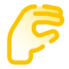 Hand: Lizard icon