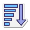 Descending Sorting icon