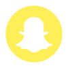 Logo cerchiato Snapchat icon