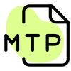 An MTP file is a pattern created by MadTracker an audio tracking program icon