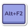 Alt+F2 键 icon