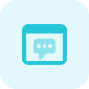 Messenger for chatting application for internet browser template icon