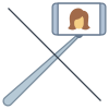 No Selfie Stick icon