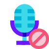 Blocca microfono icon