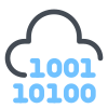 Cloud Binary Code icon