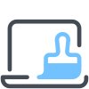 Nettoyage d&#39;ordinateur portable icon