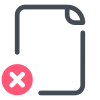 Delete File icon