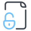 Unlocked File icon