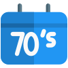 Seventies classic music playback media gerne layout icon