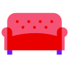 Canapé avec boutons icon