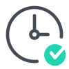 Reloj verificado icon