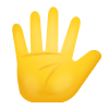 main-avec-doigts-écartés-emoji icon