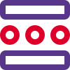 Cross section view of mechanical part drawing icon