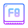 F8 Key icon