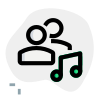 Single music played by users on a chat messenger icon