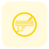 No arms and ammunition allowed at restaurant icon