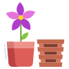 Wooden Flower Pot icon