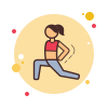 Frauen-Stretching icon