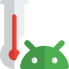 High temperature alert function in every Android smartphone icon