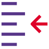 Indent right shift arrow-direction align format increase-margin paragraph icon