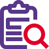 Find vital information from the clipboard report icon