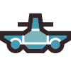 飛行機前面図 icon