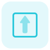 Up arrow direction for the forward place in the lane icon